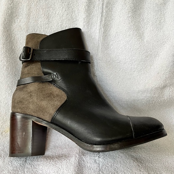 Black/Gray Suede Ankle Boots by Samantha Pleet - Picture 2 of 7